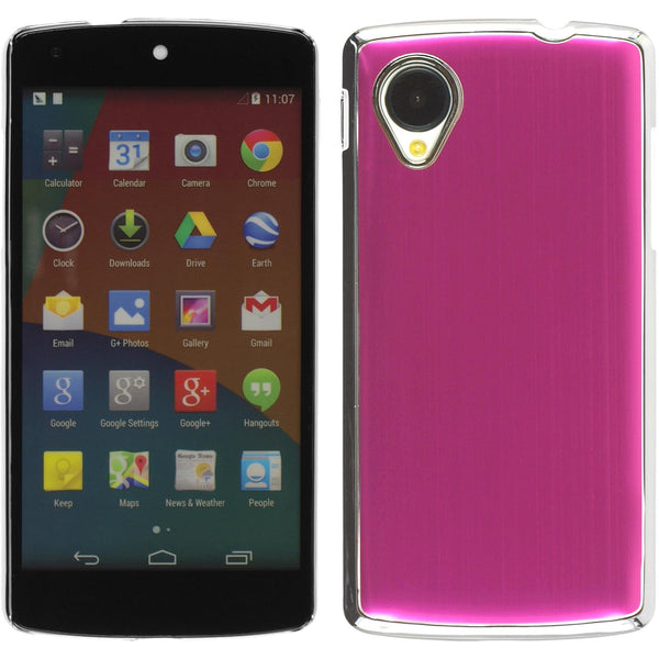 Hardcase für Google Nexus 5 Metallic pink