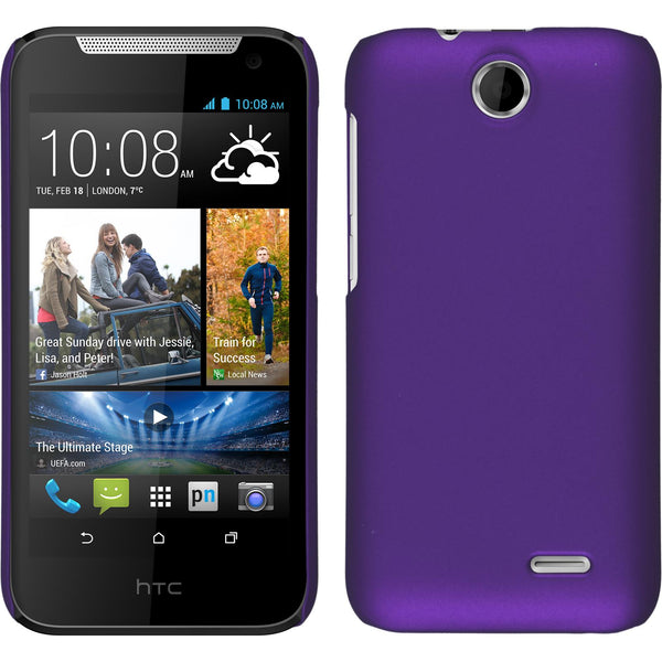 Hardcase für HTC Desire 310 gummiert lila