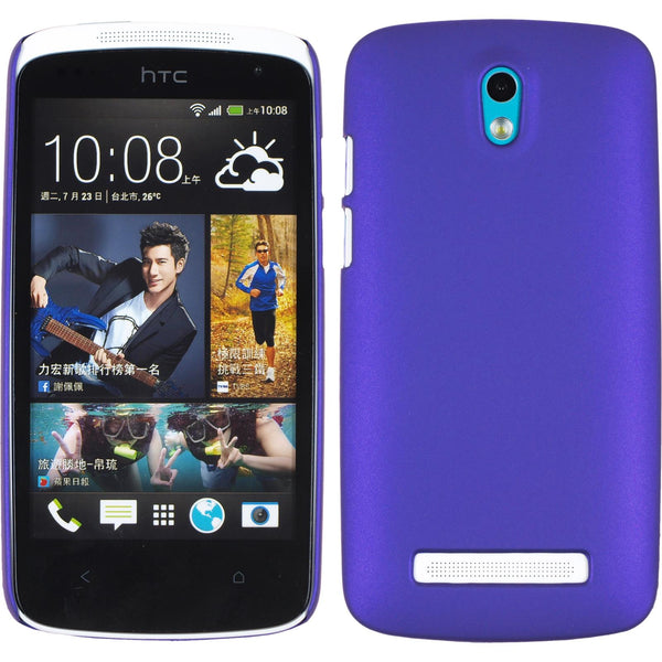 Hardcase für HTC Desire 500 gummiert lila
