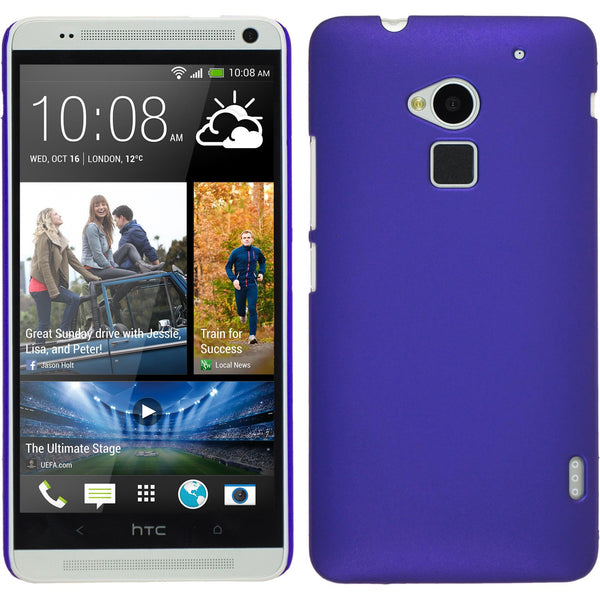 Hardcase für HTC One Max gummiert lila