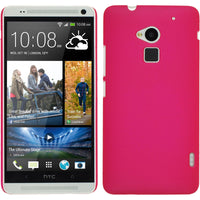 Hardcase für HTC One Max gummiert pink
