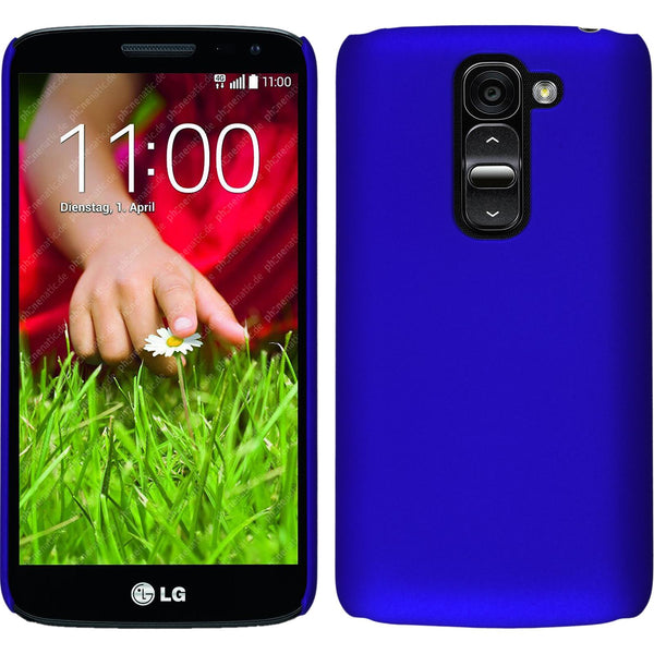 Hardcase für LG G2 mini gummiert blau