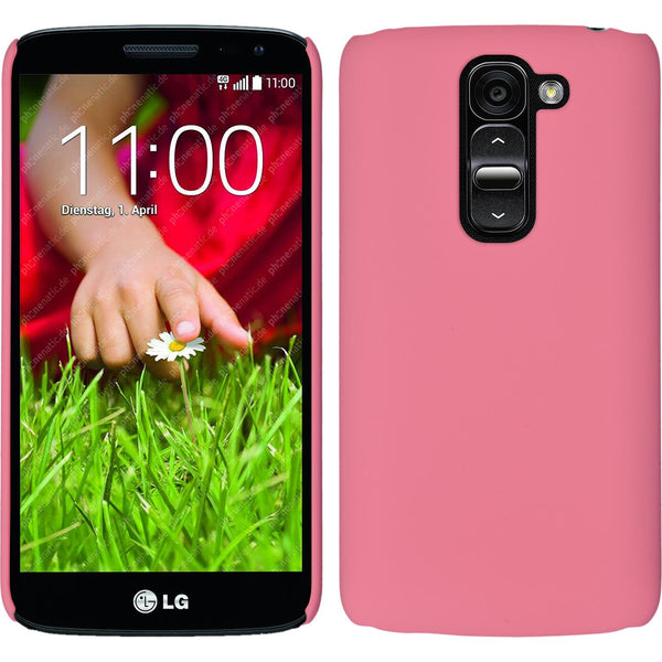 Hardcase für LG G2 mini gummiert rosa