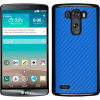 Hardcase für LG G3 Carbonoptik blau