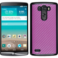 Hardcase für LG G3 Carbonoptik pink