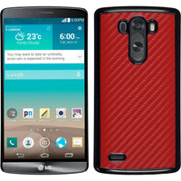 Hardcase für LG G3 Carbonoptik rot