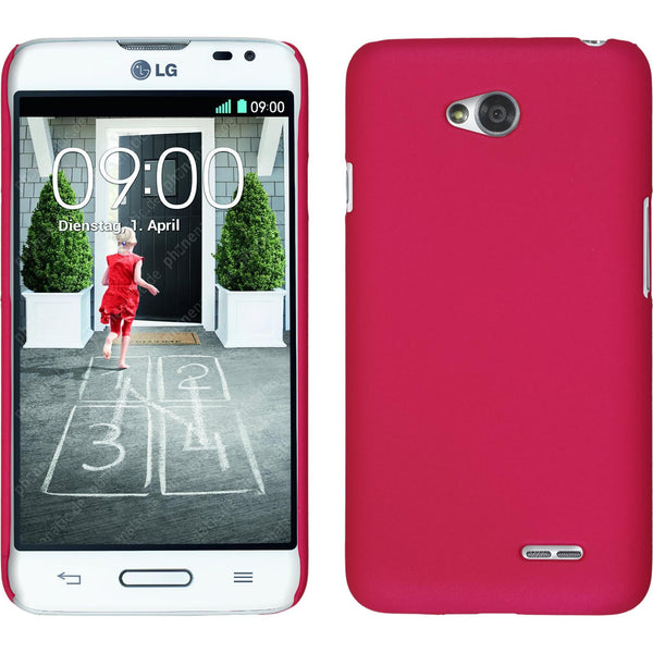 Hardcase für LG L70 gummiert pink