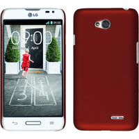 Hardcase für LG L70 gummiert rot