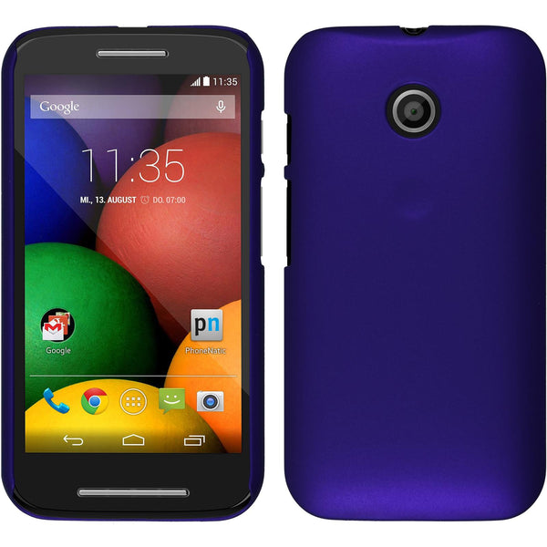 Hardcase für Motorola Moto E gummiert lila