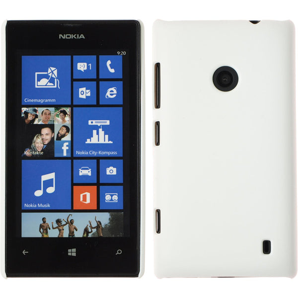 Hardcase für  Nokia Lumia 520 gummiert weiß
