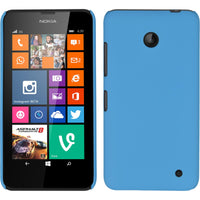 Hardcase für  Nokia Lumia 630 gummiert hellblau