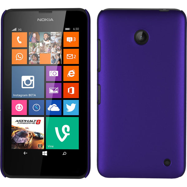 Hardcase für  Nokia Lumia 630 gummiert lila