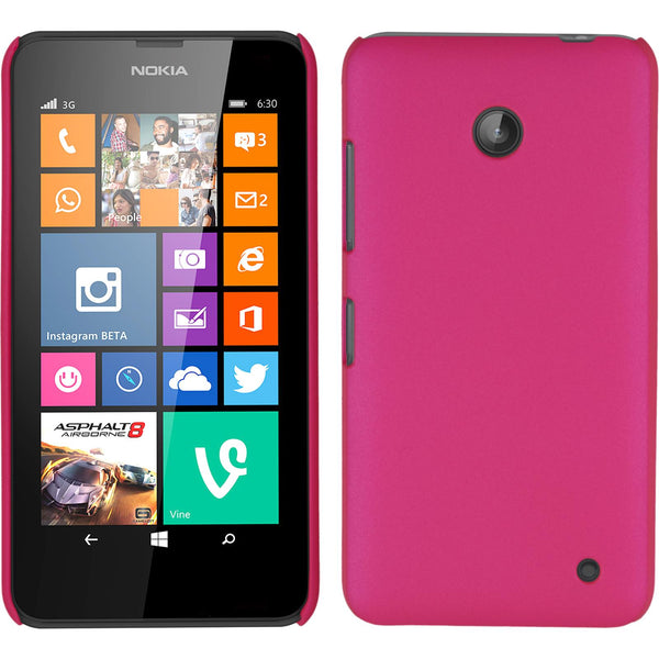 Hardcase für  Nokia Lumia 630 gummiert pink