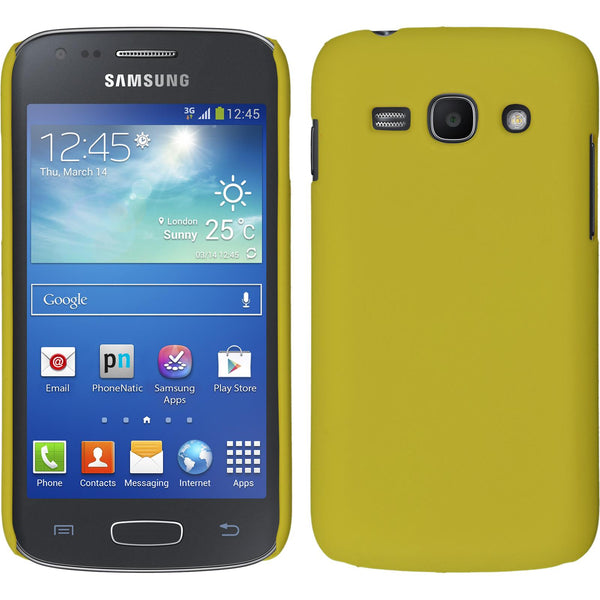 Hardcase für Samsung Galaxy Ace 3 gummiert gelb