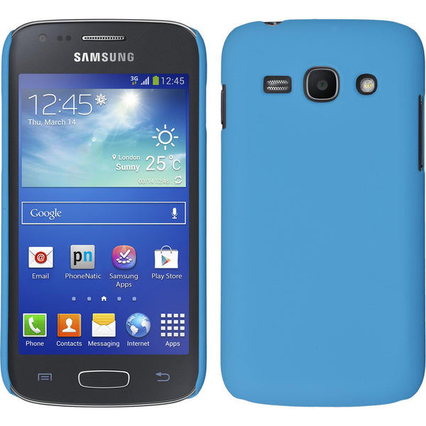 Hardcase für Samsung Galaxy Ace 3 gummiert hellblau