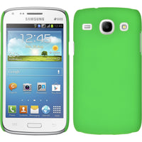 Hardcase für Samsung Galaxy Core gummiert grün