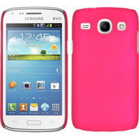 Hardcase für Samsung Galaxy Core gummiert pink