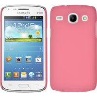 Hardcase für Samsung Galaxy Core gummiert rosa