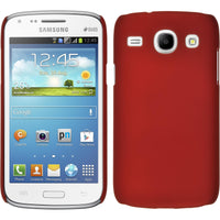 Hardcase für Samsung Galaxy Core gummiert rot