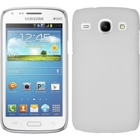 Hardcase für Samsung Galaxy Core gummiert weiß