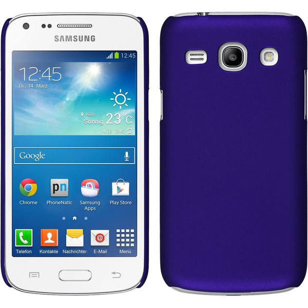 Hardcase für Samsung Galaxy Core Plus gummiert lila