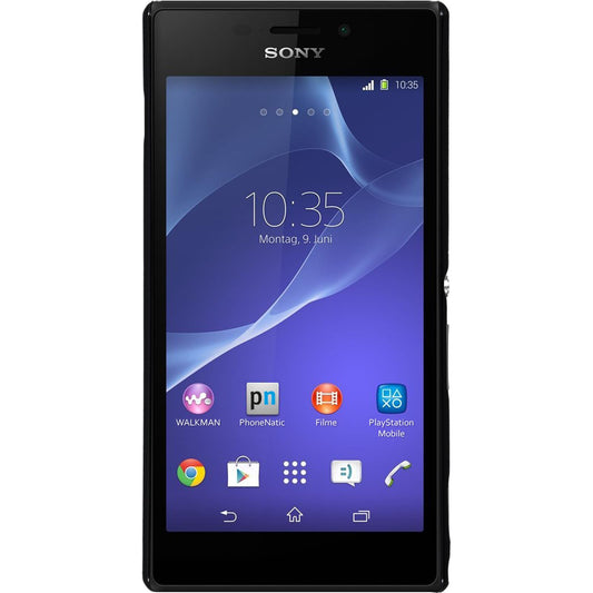 Hardcase für Sony Xperia M2 Lederoptik rot