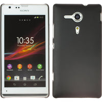 Hardcase für Sony Xperia SP gummiert schwarz
