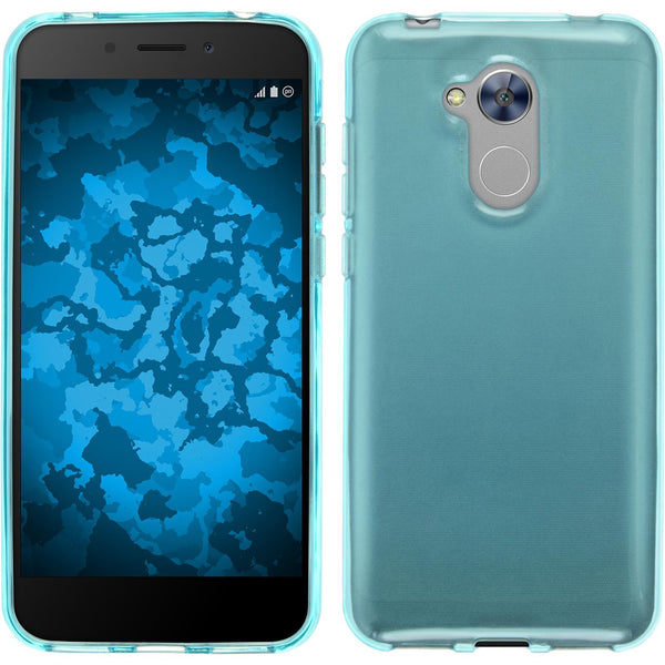PhoneNatic Case kompatibel mit Huawei Honor 6a - türkis Silikon Hülle transparent Cover