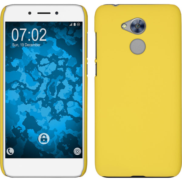 Hardcase für Huawei Honor 6a gummiert gelb
