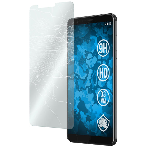 2 x Huawei Honor 7x Glas-Displayschutzfolie klar