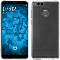 PhoneNatic Case kompatibel mit Huawei Honor 7x - Crystal Clear Silikon Hülle transparent Cover