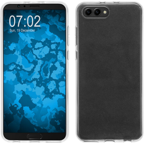 PhoneNatic Case kompatibel mit Huawei Honor View 10 - Crystal Clear Silikon Hülle transparent Cover