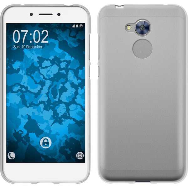 PhoneNatic Case kompatibel mit Huawei Honor 6a - weiß Silikon Hülle matt Cover