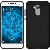 PhoneNatic Case kompatibel mit Huawei Honor 6a - grau Silikon Hülle Ultimate Cover