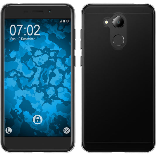PhoneNatic Case kompatibel mit Huawei Honor 6C Pro - Crystal Clear Silikon Hülle transparent Cover