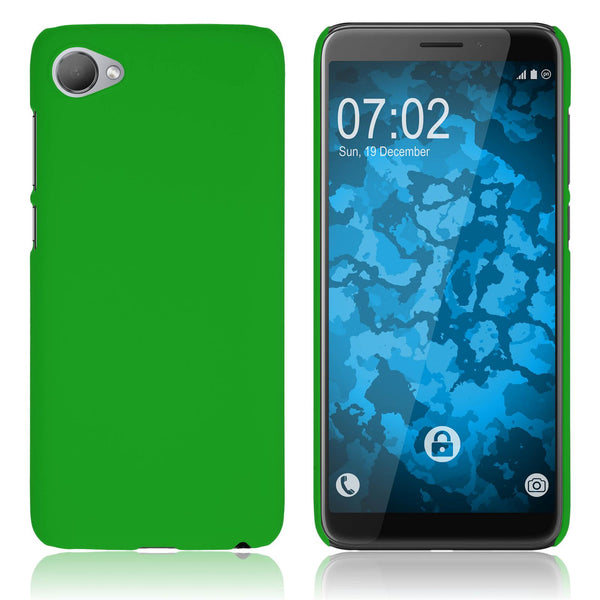 Hardcase für HTC Desire 12 gummiert grün
