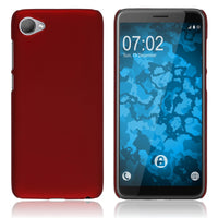 Hardcase für HTC Desire 12 gummiert rot