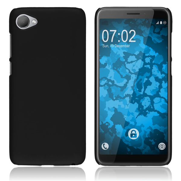 Hardcase für HTC Desire 12 gummiert schwarz