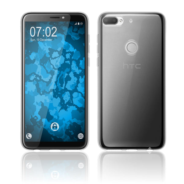 PhoneNatic Case kompatibel mit HTC Desire 12 Plus - Crystal Clear Silikon Hülle transparent Cover