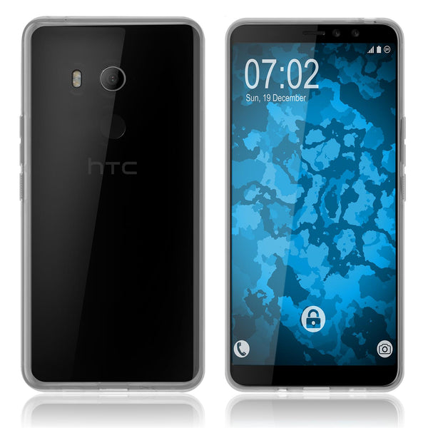 PhoneNatic Case kompatibel mit HTC U11 Eyes - Crystal Clear Silikon Hülle transparent Cover