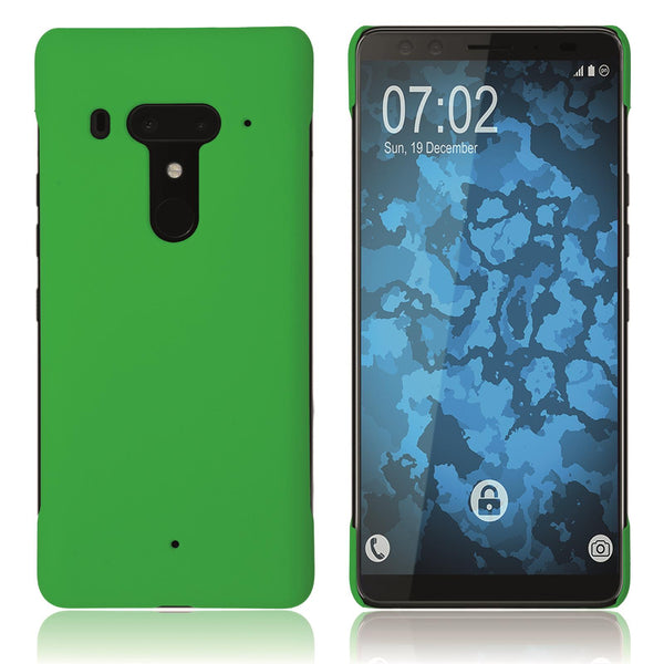 Hardcase für HTC U12+ gummiert grün