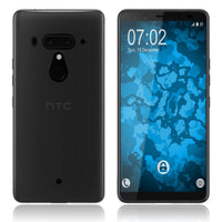 PhoneNatic Case kompatibel mit HTC U12+ - Crystal Clear Silikon Hülle transparent Cover