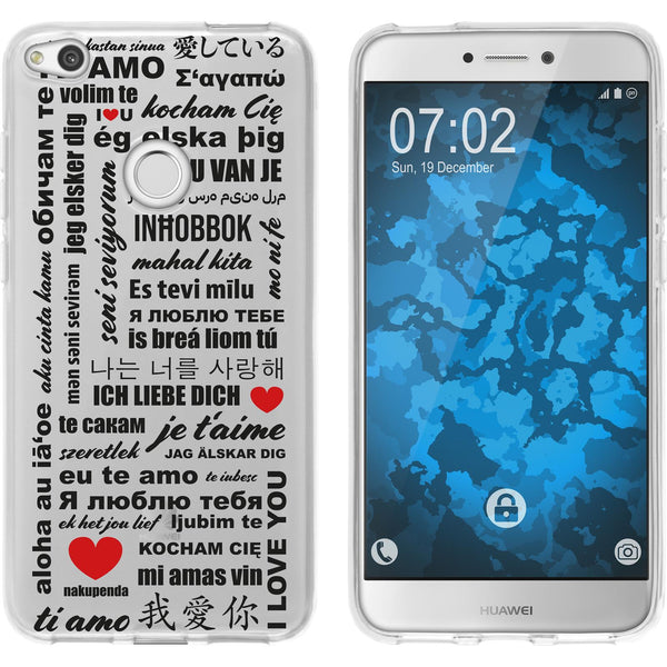 P8 Lite 2017 Silikon-Hülle in Love M4 Case