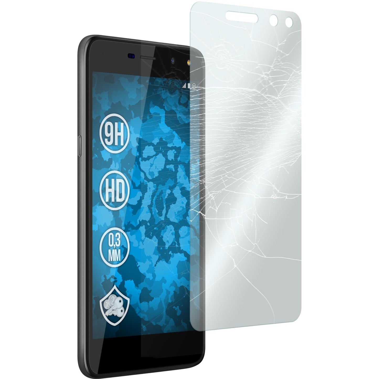 1 x Huawei Y5 2017 Glas-Displayschutzfolie klar
