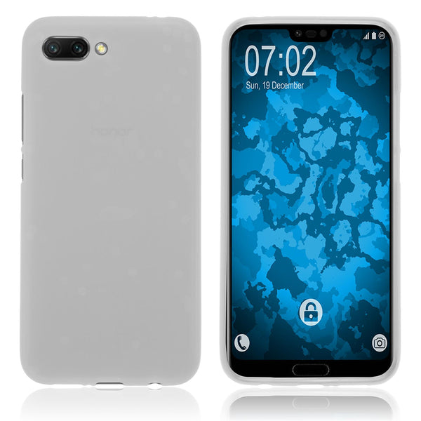 PhoneNatic Case kompatibel mit Huawei Honor 10 - clear Silikon Hülle matt Cover