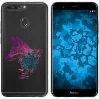 Honor 8 Pro Silikon-Hülle Floral Fuchs M1-6 Case