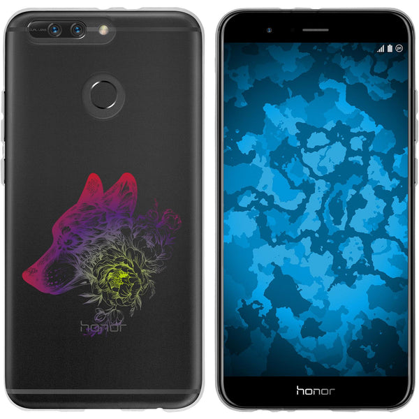 Honor 8 Pro Silikon-Hülle Floral Wolf M3-5 Case