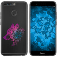 Honor 8 Pro Silikon-Hülle Floral Wolf M3-6 Case