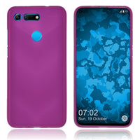 PhoneNatic Case kompatibel mit Huawei Honor View 20 - pink Silikon Hülle matt Cover