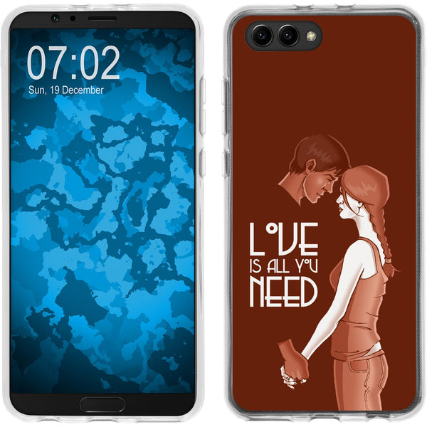 Honor View 10 Silikon-Hülle in Love M3 Case